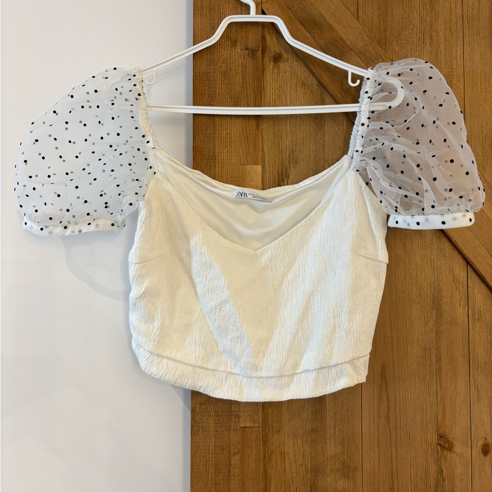WHITE ZARA TOP